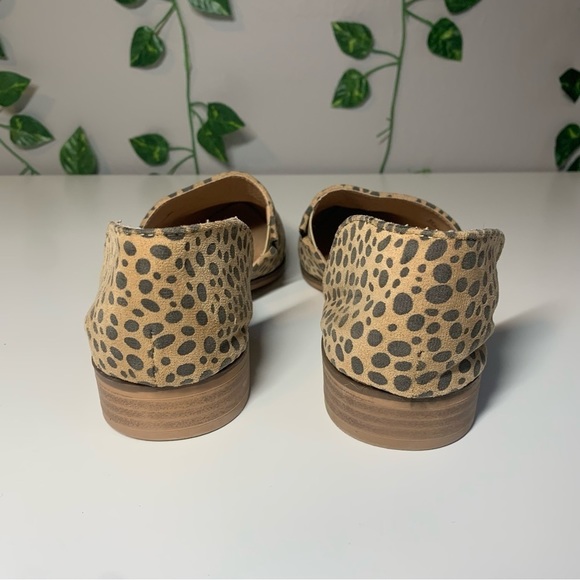 Catherine Malandrino D'Orsay Flats Size 6.5  US Tan Brown Cheetah Print Spotted - Picture 8 of 9